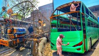 Handmade Passenger Bus Manufacturing Factory || They make buses without power tools ||