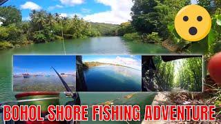 BOHOL QUICK FISHING ADVENTURE AT SHORELINE AND LOBOC RIVER WHILE PASSING MAN-MADE FOREST!!! 