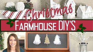 CHRISTMAS FARMHOUSE DIY'S | CHEAP & EASY CHRISTMAS DECOR DIY'S