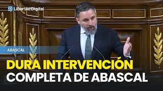 Dura intervención completa de Abascal contra la amnistía y su votación en el Congreso