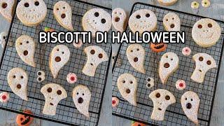 BISCOTTI DI HALLOWEEN FACILI E VELOCI Senza burro e senza formine! Ricetta Facile - Chiarapassion