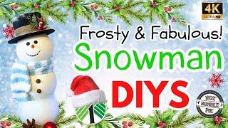 6 Frosty & Fabulous Snowman DIY Crafts | Dollar Christmas DIYS | Foam Christmas Craft