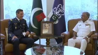 Royal Moroccan Air Force Inspector Major General Mohammad Ghadi's visit to Naval Headquarters Isb.