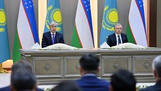 Мемлекет басшысының Қазақстан мен Өзбекстан президенттері БАҚ өкілдері үшін брифингте сөйлеген сөзі