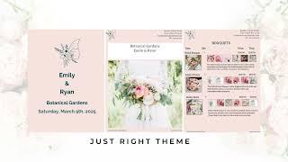 True Client Pro Floral Proposal Just Right Theme