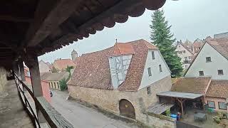 Rothenburg ob der Tauber Walking along the fortress wall