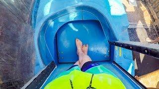 Yas Waterworld Abu Dhabi - Liwa Loop | AquaLoop Trapdoor Waterslide Onride