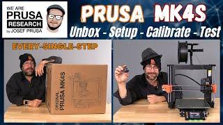 Prusa Mk4s: Unboxing - Setup - Config - Calibrate - Test Print