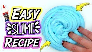 HOW TO MAKE SLIME For Beginners! NO FAIL Easy DIY Slime Recipe!