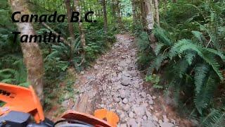 6 mins of Dirtbike Riding in Canada BC (Tamihi).