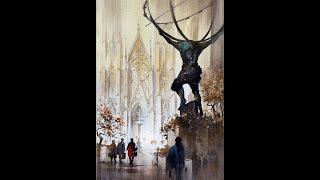 Atlas : Part 2 - Painting Tutorial  #art #architecture #watercolorpainting #nyc