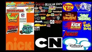 cartoon network nicktoons disney channel history