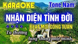 Nhận Diện Tình Đời Karaoke Tone Nam Nhạc Sống Rumba CÔNG TUẤN BOLERO MỚI NHẤT - Minh Đức Karaoke