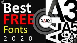 Best FREE Fonts 2020