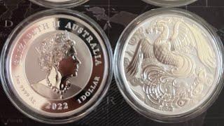 2022 Perth Mint Myths & Legends Silver Phoenix Coin