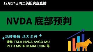 周二 美股实盘直播 MSTR TSLA MARA AVGO GOOG 等