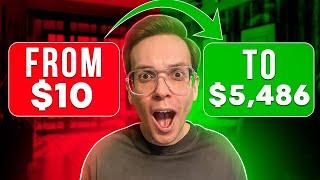 SWING TRADING FOR BEGINNERS | +$5,486 IN 10 MINUTES EASY! GUIDE FOR BEGINNERS