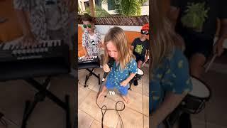 His energy and pure talent made our day #shorts | kids cover parent's song!