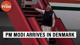 Prime Minister Narendra Modi arrives in Denmark's Copenhagen