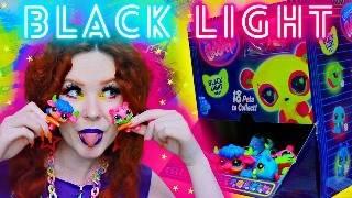 BLACK LIGHT LITTLEST PET SHOPS UNBOXING & REVIEW ENTIRE COLLECTION