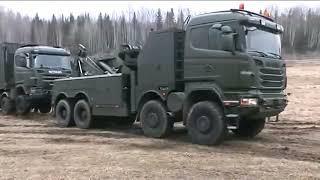 Scania R 730 8x8 military trucks, heavy haulage, recovery truck