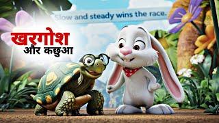 The Hare and The Tortoise | #hindikahani #thehareandthetortoise  #thetortoiseandthehare #खरगोशऔरकछुआ