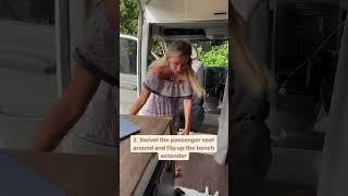 How We Setup Our Office  Space In A Van - See 3 Different Ways