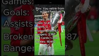 POV you retire from school football 