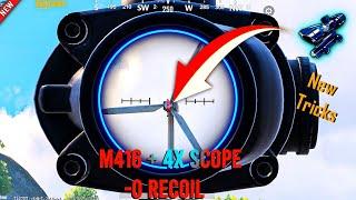 M416 4x Scope No Recoil Control Sensitivity PUBG Mobile,Bgmi