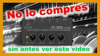 ¿Cómo conectar el Amplificador de audífonos Behringer MicroAMP HA400?