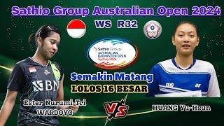 Ester Nurumi Tri WARDOYO (INA) vs HUANG Yu-Hsun (TPE) | R32 Australian Open 2024