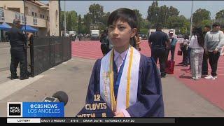 12-year-old graduates with 5 degrees from Fullerton College