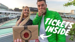 NO IDEA WHERE WE ARE GOING | ARRIVING AT THE AIRPORT WITH A PERSONALISED TRIP