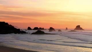 1 Hour of Relaxing Ocean Waves at Sunset (HD)