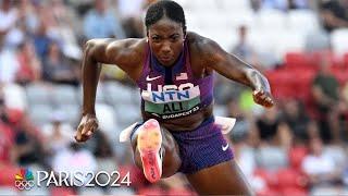 Nia Ali avenges last year's disastrous heat to advance to semis at Worlds | NBC Sports