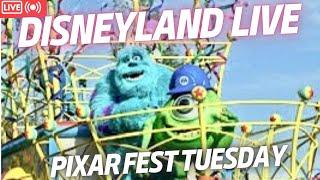 LIVE Disneyland - Castle View Fireworks & Fantasmic  - Magic Happens  Pixar Fest