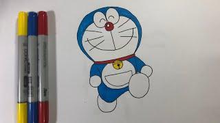 CARA MENGGAMBAR KARTUN DORAEMON PALING MUDAH UNTUK PEMULA