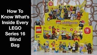 How To Know What's Inside Every Series 16 LEGO Minifigure Blind Bag