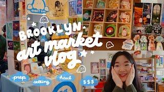 art market vlog ⋆⭒˚.⋆ sunny day market | prep, set up, $$$