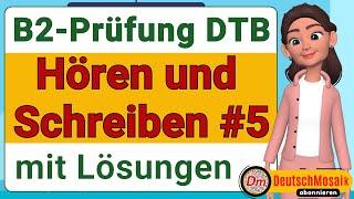 Prüfung B2 Beruf | Hören und Schreiben | DTB | Telc 2025