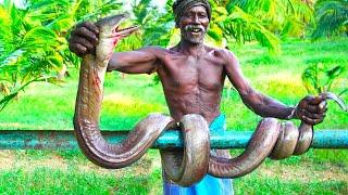 SEA MONSTER SNAKE FISH RECIPE | Village Style Beef and Fish Recipe | Grandpa Fun Show