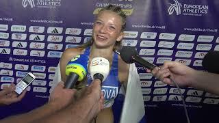 ME U18, 19.7.2024, BB, Laura Frličková, 100 m preky ZLATO