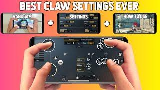 PUBG MOBILE BEST 4 FINGER CLAW SETTINGS EVER