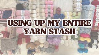 Can I bust my HUGE YARN STASH before moving abroad? (Month 1 out of 3)