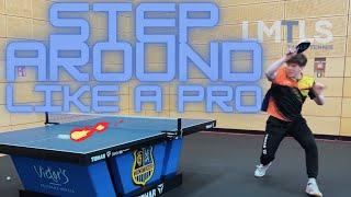 TABLE TENNIS PRO explains how to STEP AROUND correctly