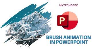 How to create Professional PowerPoint Slide -  Brush Animation | Brush Stroke