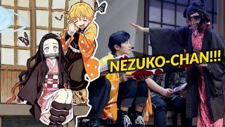 Compilation of Zenitsu's voice actor screaming Nezuko-chan Part 2