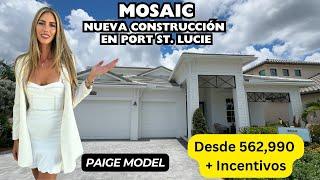 Mosaic: Casas en venta en Port St Lucie, FL 3 Recámaras, 3 Baños desde $562,990 Nueva Construcción