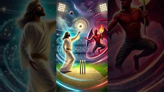 Jesus VS Devil - Cricket Match Compitition  #jesus #amen #jesuschrist