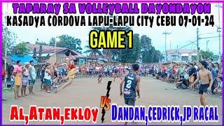 Game1:Team AL,Atan,Ekloy Vs.Team John Paul,Cedrik,DandanKasadya Cordova Lapu-Lapu City Cebu 07-01-24